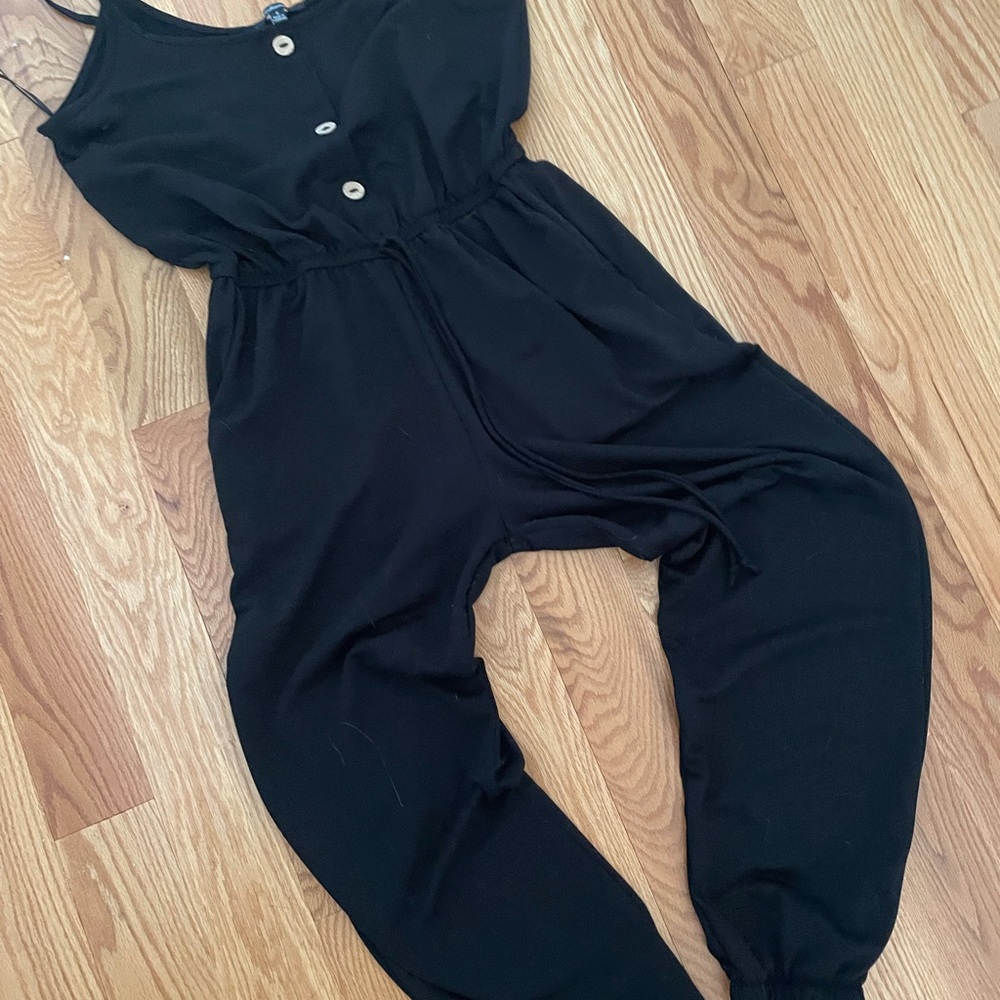 Fashion nova black one piece romper jumpsuit- size small- ankle length - Picture 11 of 12